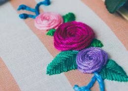 انواع گلدوزی دستی و گلدوزی صنعتی